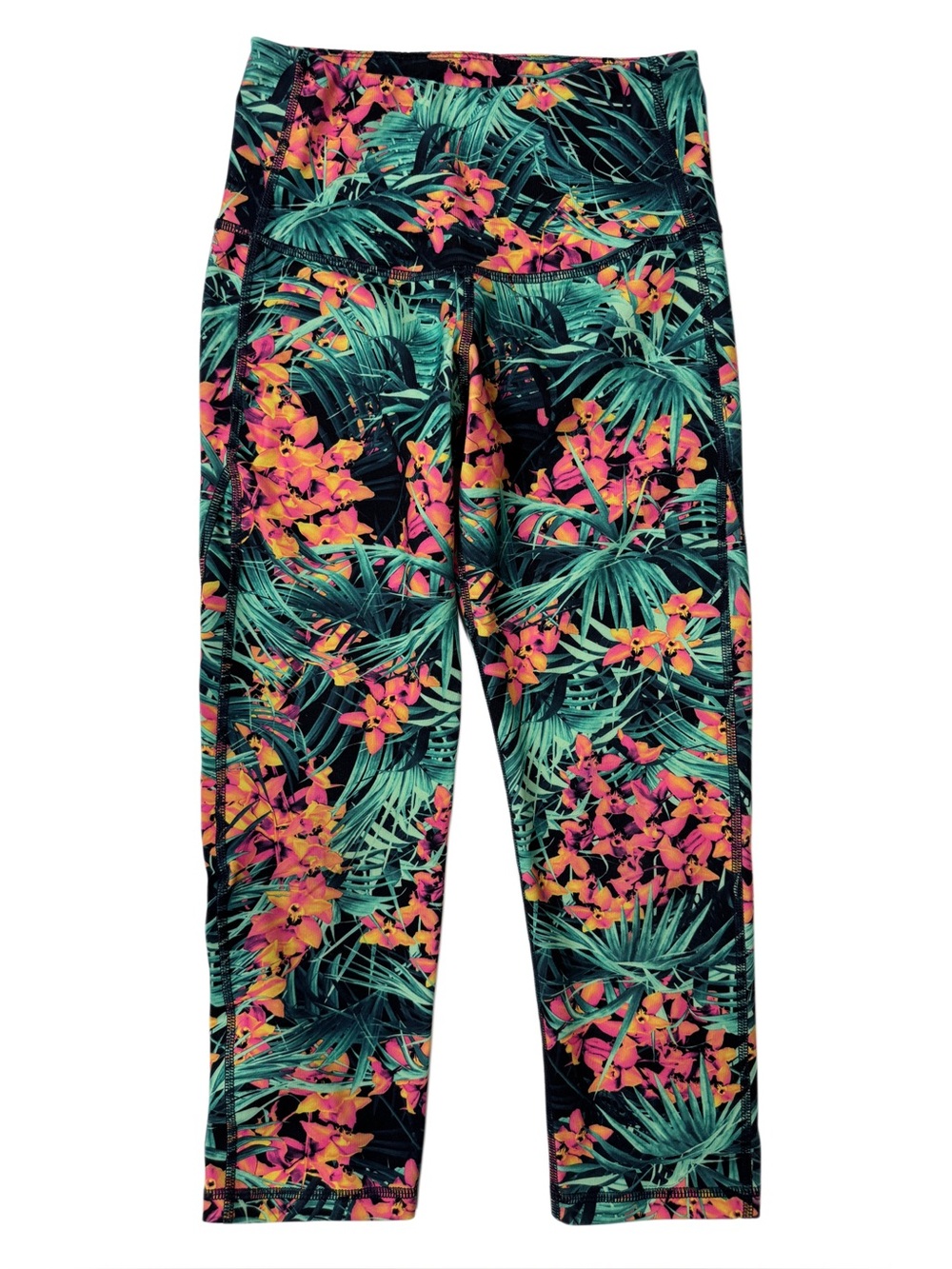 {Old Navy} "Go Dry Active" Tropical Print High Rise Leggings WAP84